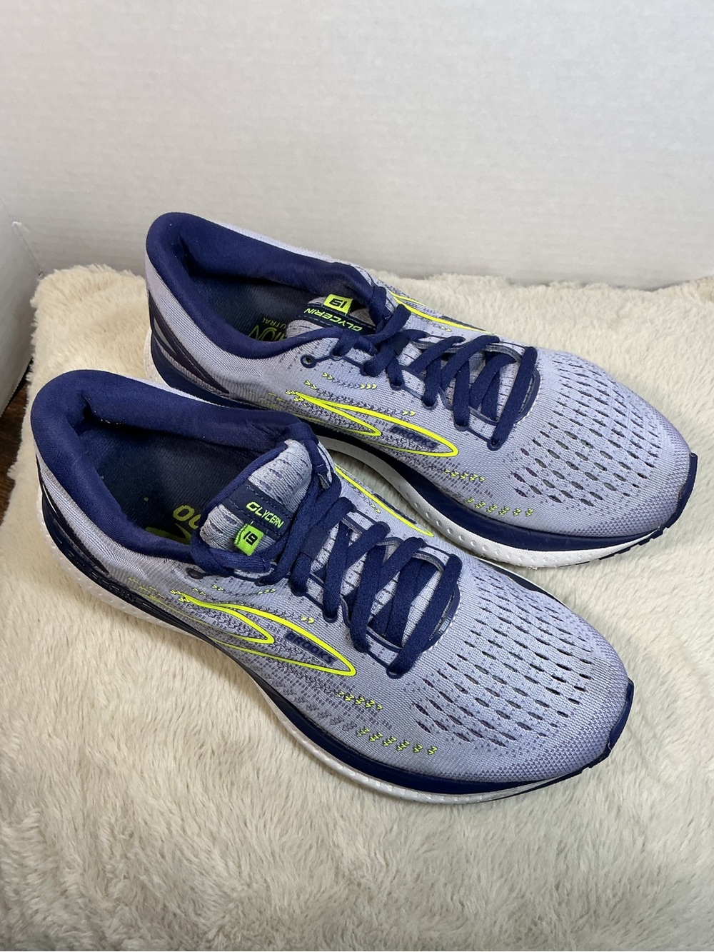 Brooks Glycerin 19 Women’s Running Shoes Size 9 Medium B Blue Gray Purple - Picture 2 of 16